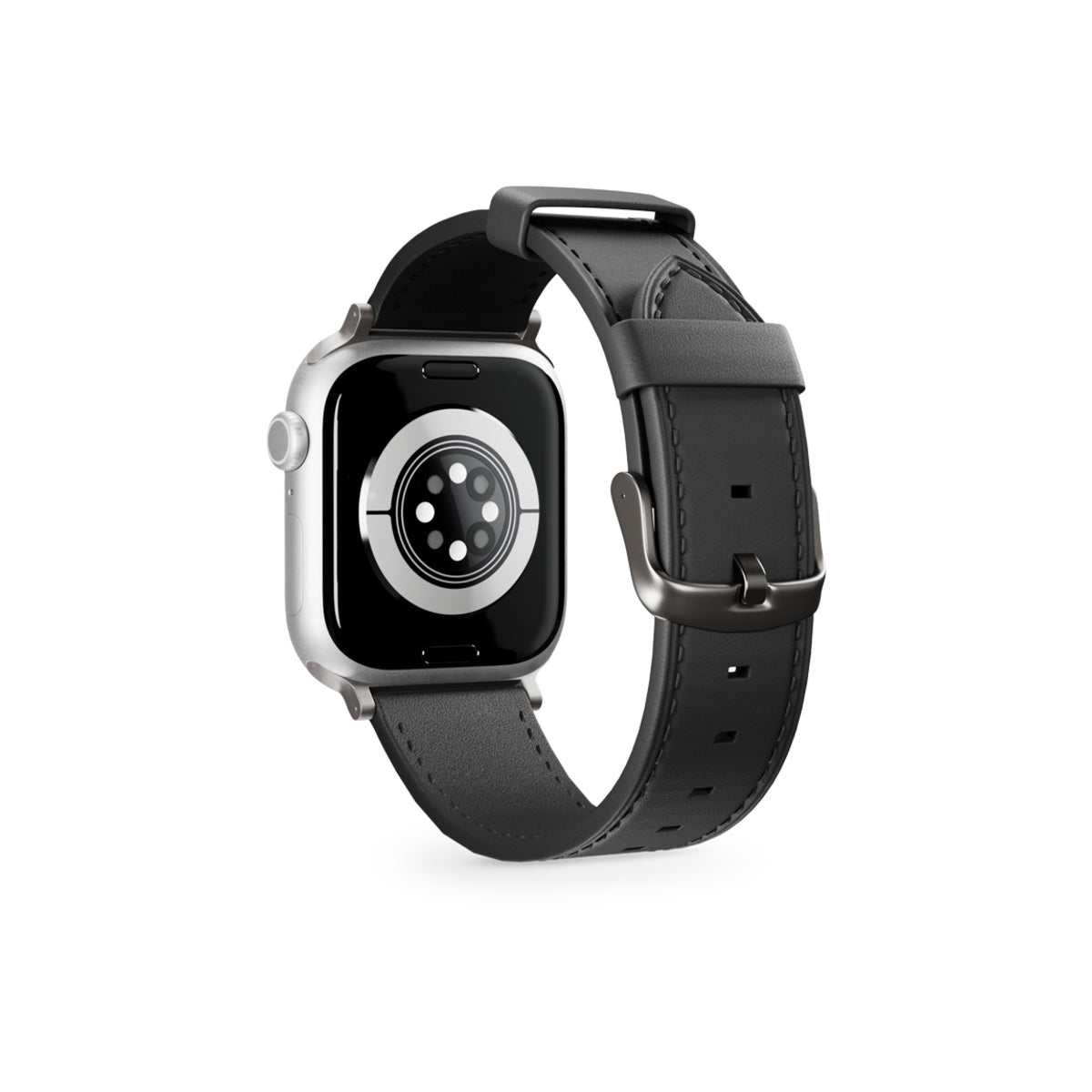 Kožený řemínek pro Apple Watch 42/44/45/49 mm Epico Watch Strap Leather - černý - bonami.click