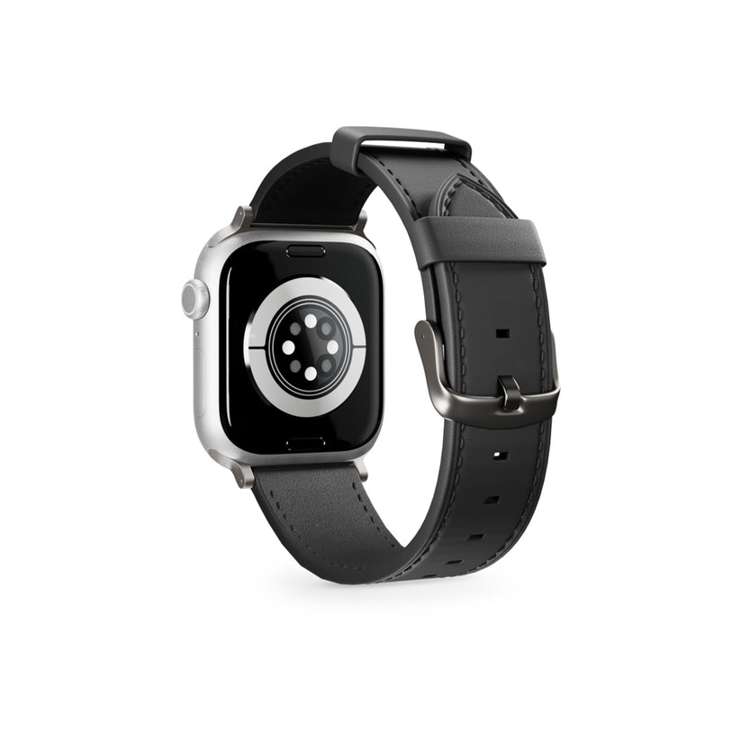 Kožený řemínek pro Apple Watch 42/44/45/49 mm Epico Watch Strap Leather - černý - bonami.click