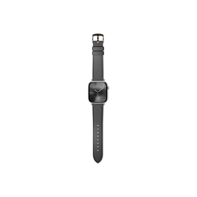 Kožený řemínek pro Apple Watch 42/44/45/49 mm Epico Watch Strap Leather - černý - bonami.click