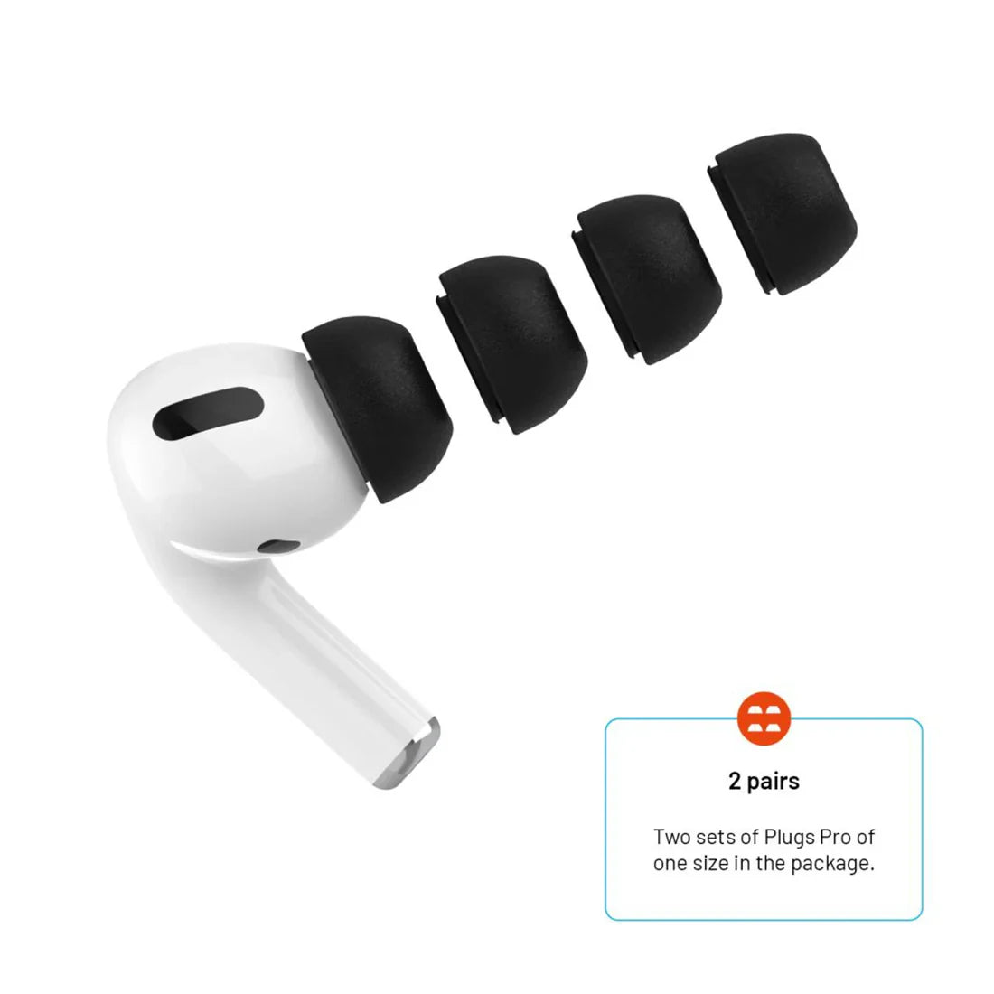 Náhradní špunty FIXED Plugs Pro pro AirPods Pro a AirPods Pro 2 (velikost L) - bonami.click