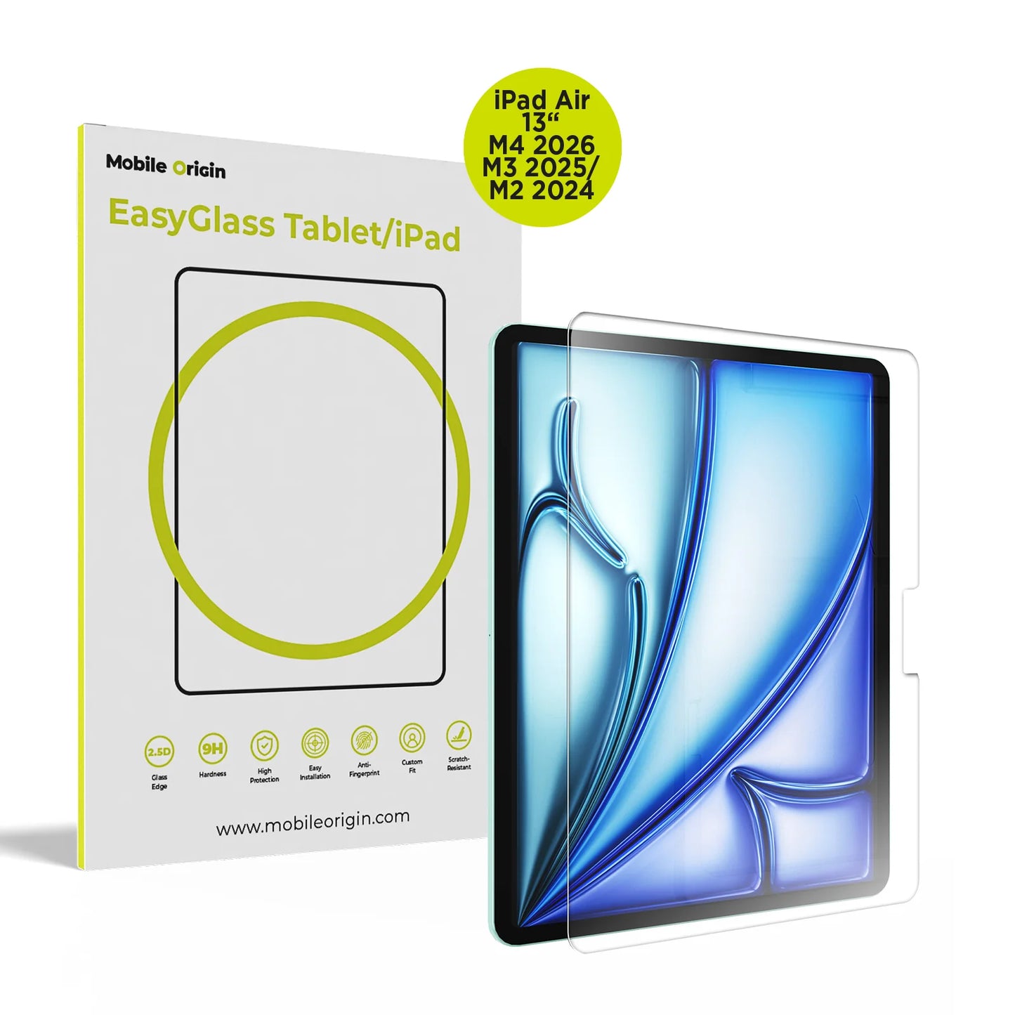 Tvrzené sklo pro iPad Air 13” (M3 / M2) Mobile Origin EasyGlass