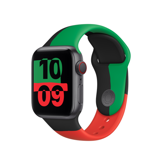 Apple Watch 38/40/41 mm sportovní řemínek Black Unity – M/L - bonami.click