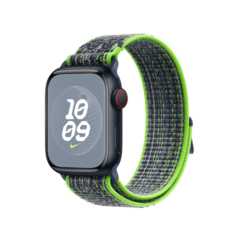 Apple Watch 38/40/41 mm jasně zelený / modrý provlékací sportovní řemínek Nike - bonami.click
