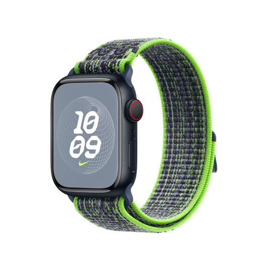 Apple Watch 38/40/41 mm jasně zelený / modrý provlékací sportovní řemínek Nike - bonami.click
