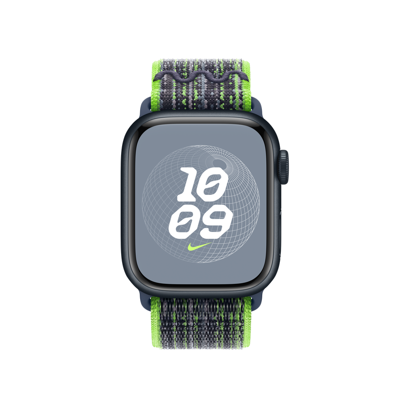 Apple Watch 38/40/41 mm jasně zelený / modrý provlékací sportovní řemínek Nike - bonami.click