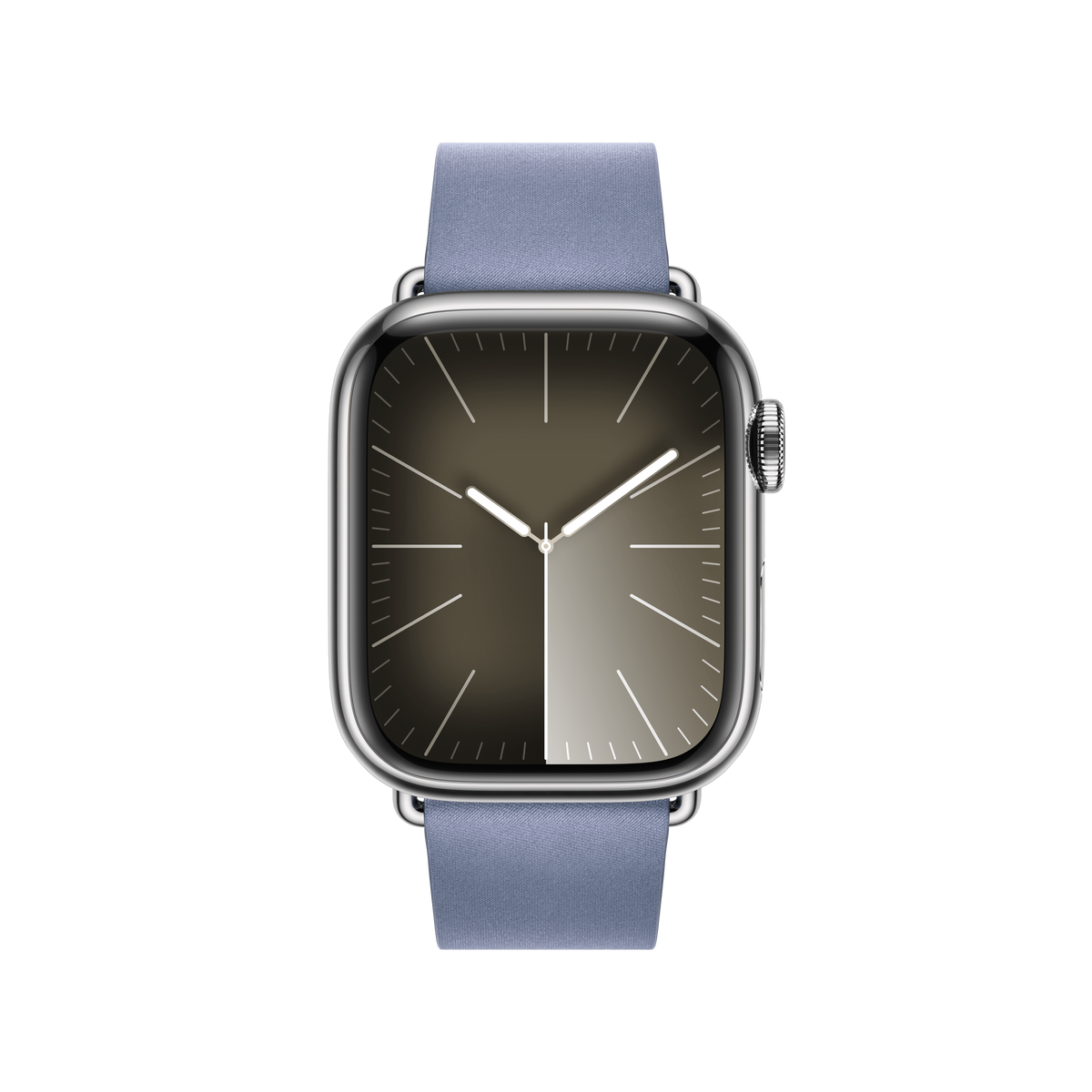 Apple Watch 38/40/41 mm Levandulově modrý řemínek s moderní přezkou – velký - bonami.click