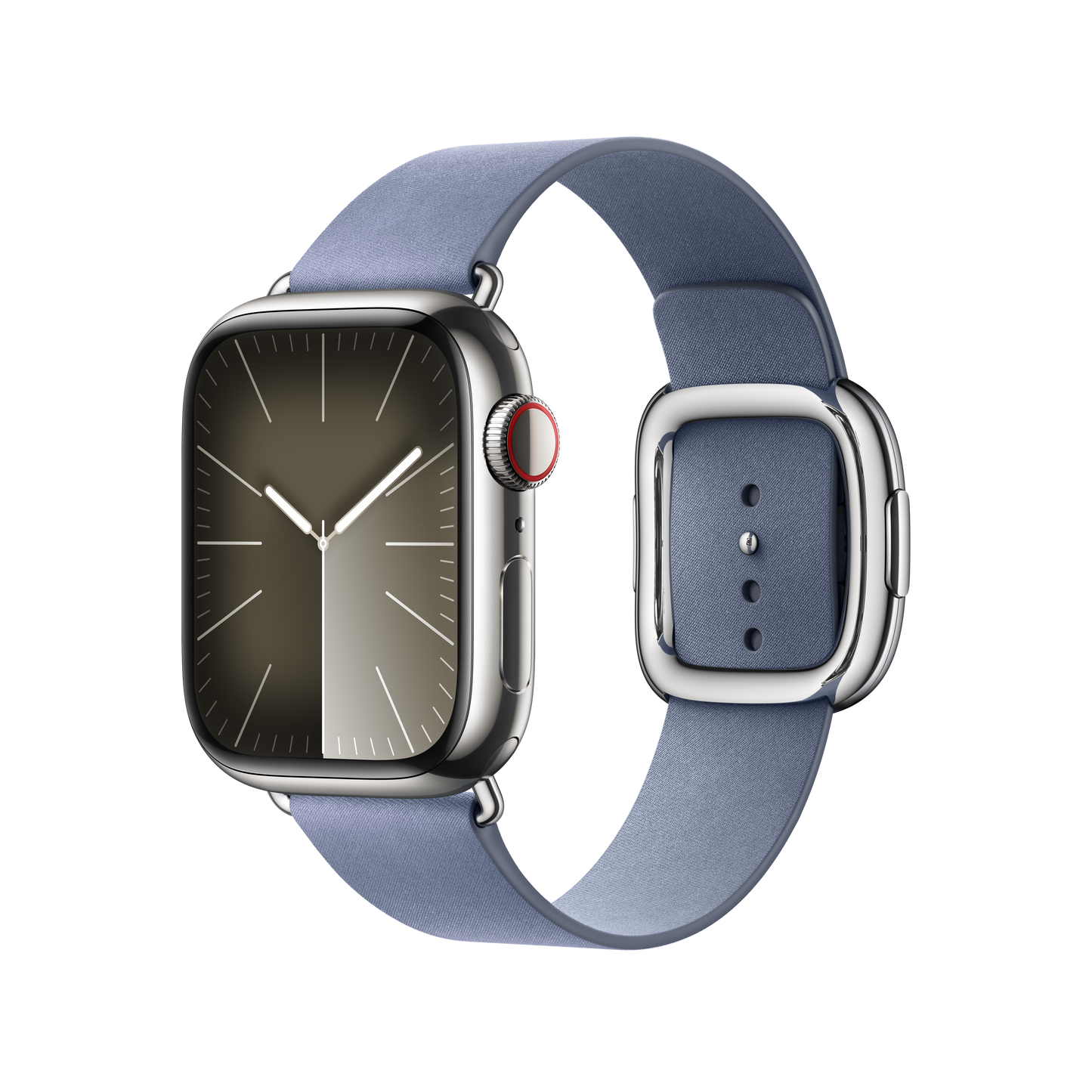 Apple Watch 38/40/41 mm Levandulově modrý řemínek s moderní přezkou – malý - bonami.click