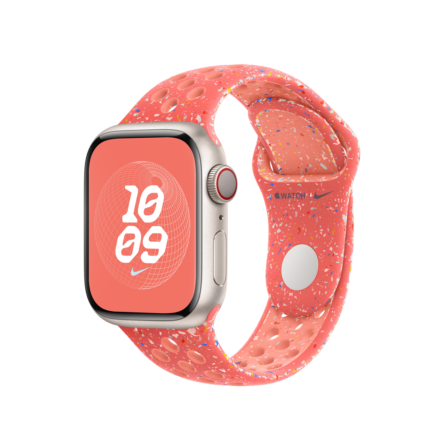 Apple Watch 38/40/41 mm žhavě oranžový sportovní řemínek Nike – M/L - bonami.click