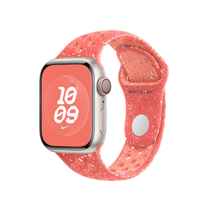 Apple Watch 38/40/41 mm žhavě oranžový sportovní řemínek Nike – M/L - bonami.click