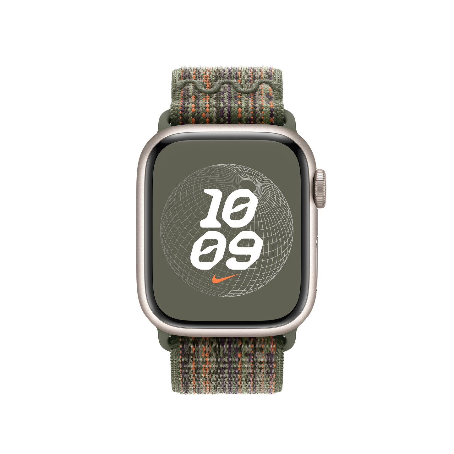 Apple Watch 38/40/41 mm sekvojově zelený / oranžový provlékací sportovní řemínek Nike - bonami.click
