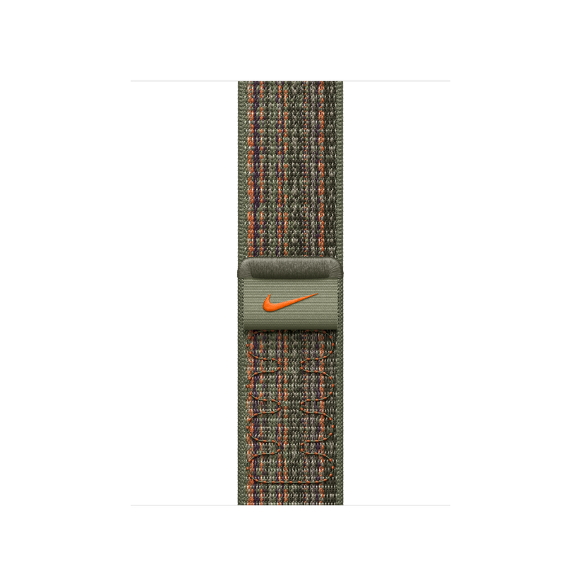 Apple Watch 38/40/41 mm sekvojově zelený / oranžový provlékací sportovní řemínek Nike - bonami.click