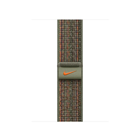 Apple Watch 38/40/41 mm sekvojově zelený / oranžový provlékací sportovní řemínek Nike - bonami.click