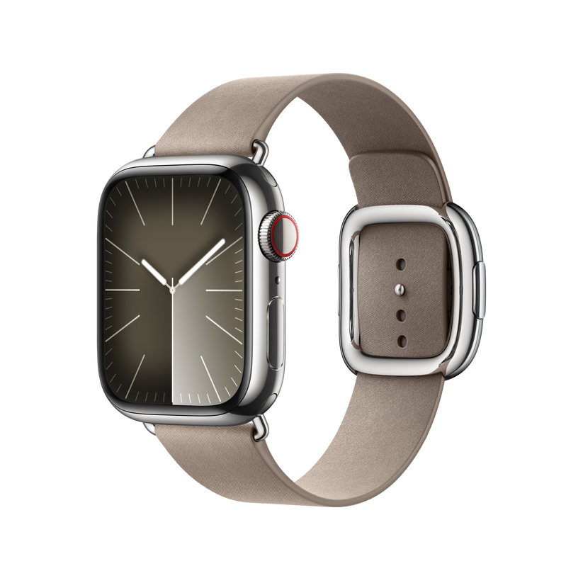 Apple Watch 38/40/41 mm Žlutohnědý řemínek s moderní přezkou – velký - bonami.click