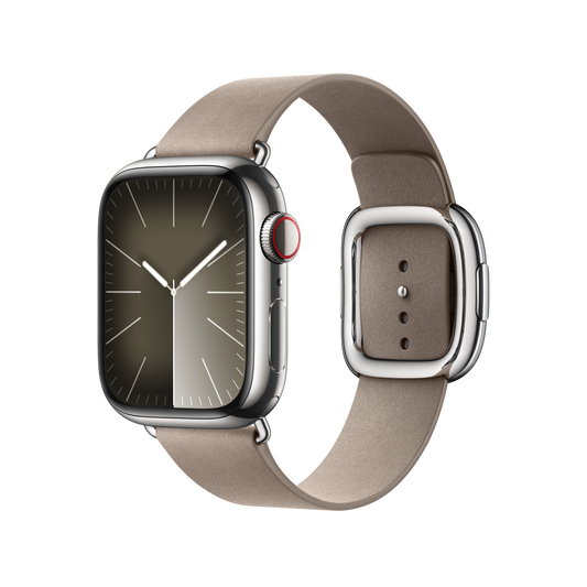 Apple Watch 38/40/41 mm Žlutohnědý řemínek s moderní přezkou – střední - bonami.click