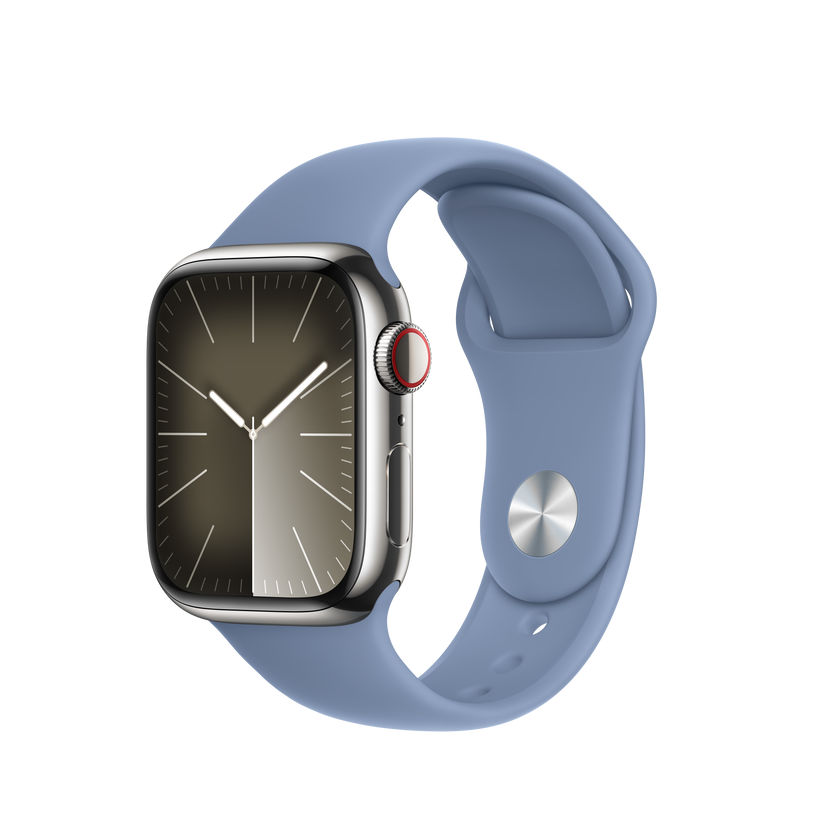 Apple Watch 38/40/41 mm ledově modrý sportovní řemínek – M/L - bonami.click