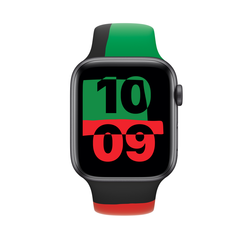 Apple Watch 42/44/45 mm sportovní řemínek Black Unity – M/L - bonami.click