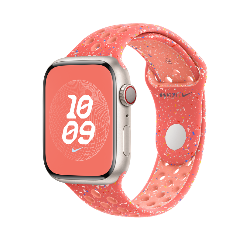 Apple Watch 42/44/45/49 mm žhavě oranžový sportovní řemínek Nike – M/L - bonami.click