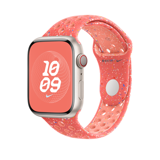 Apple Watch 42/44/45/49 mm žhavě oranžový sportovní řemínek Nike – M/L - bonami.click