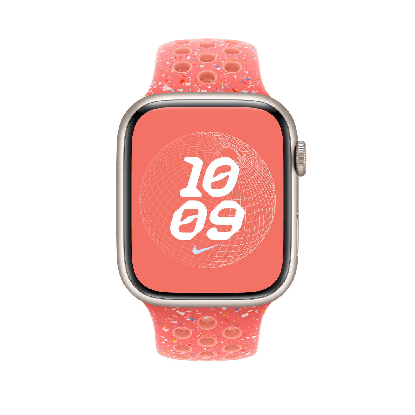 Apple Watch 42/44/45/49 mm žhavě oranžový sportovní řemínek Nike – M/L - bonami.click