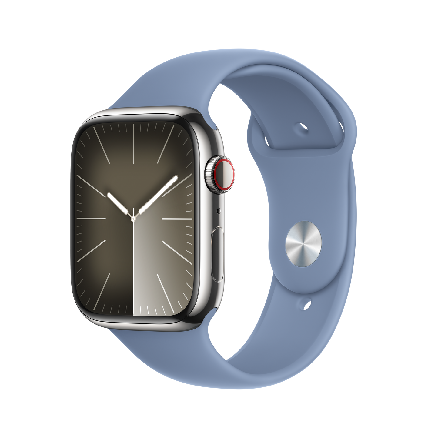 Apple Watch 42/44/45/49 mm ledově modrý sportovní řemínek – M/L - bonami.click
