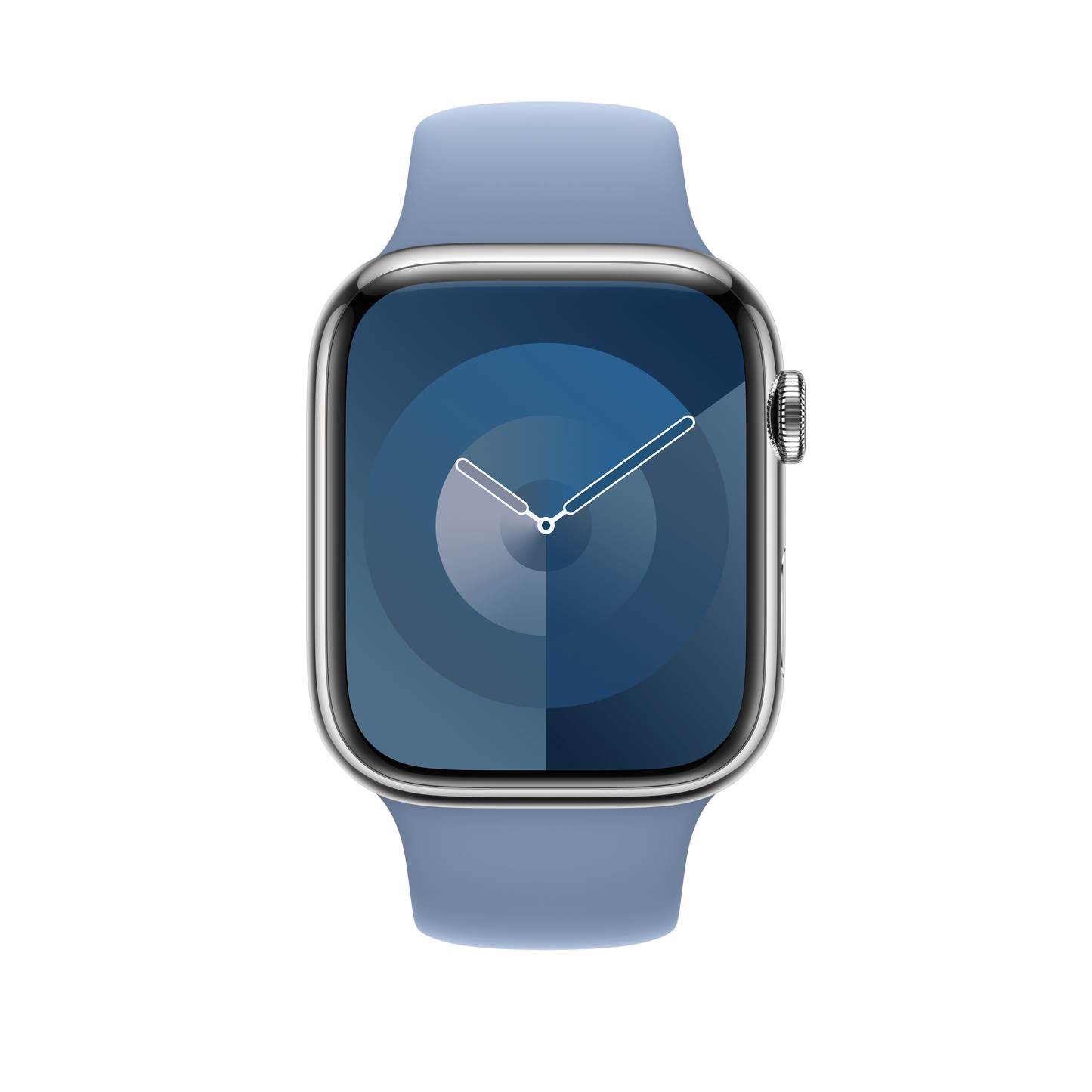 Apple Watch 42/44/45/49 mm ledově modrý sportovní řemínek – M/L - bonami.click