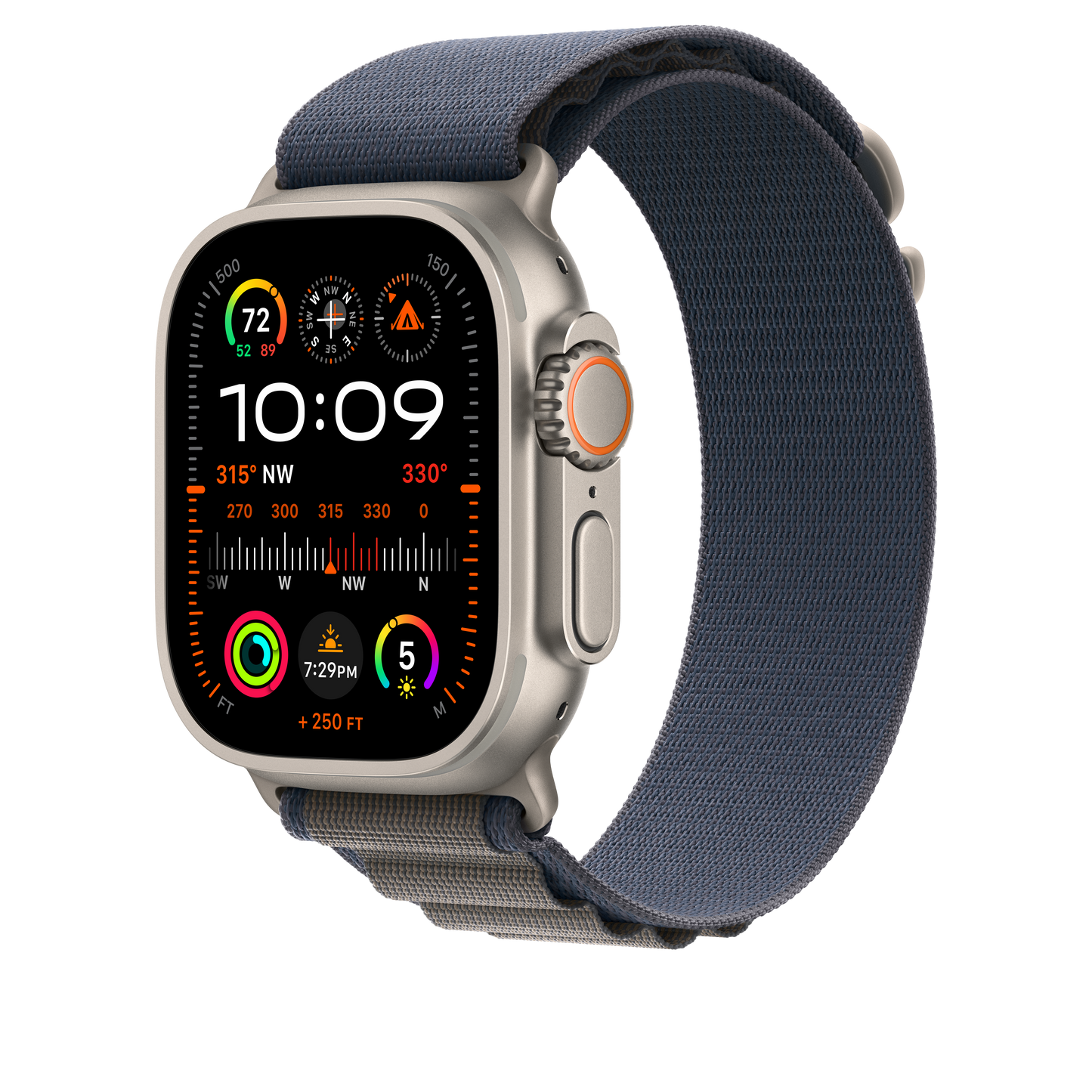 Apple Watch 44/45/49 mm modrý Alpský tah – malý - bonami.click
