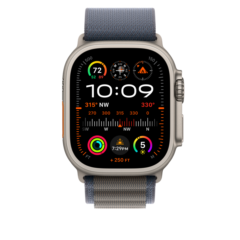 Apple Watch 44/45/49 mm modrý Alpský tah – malý - bonami.click