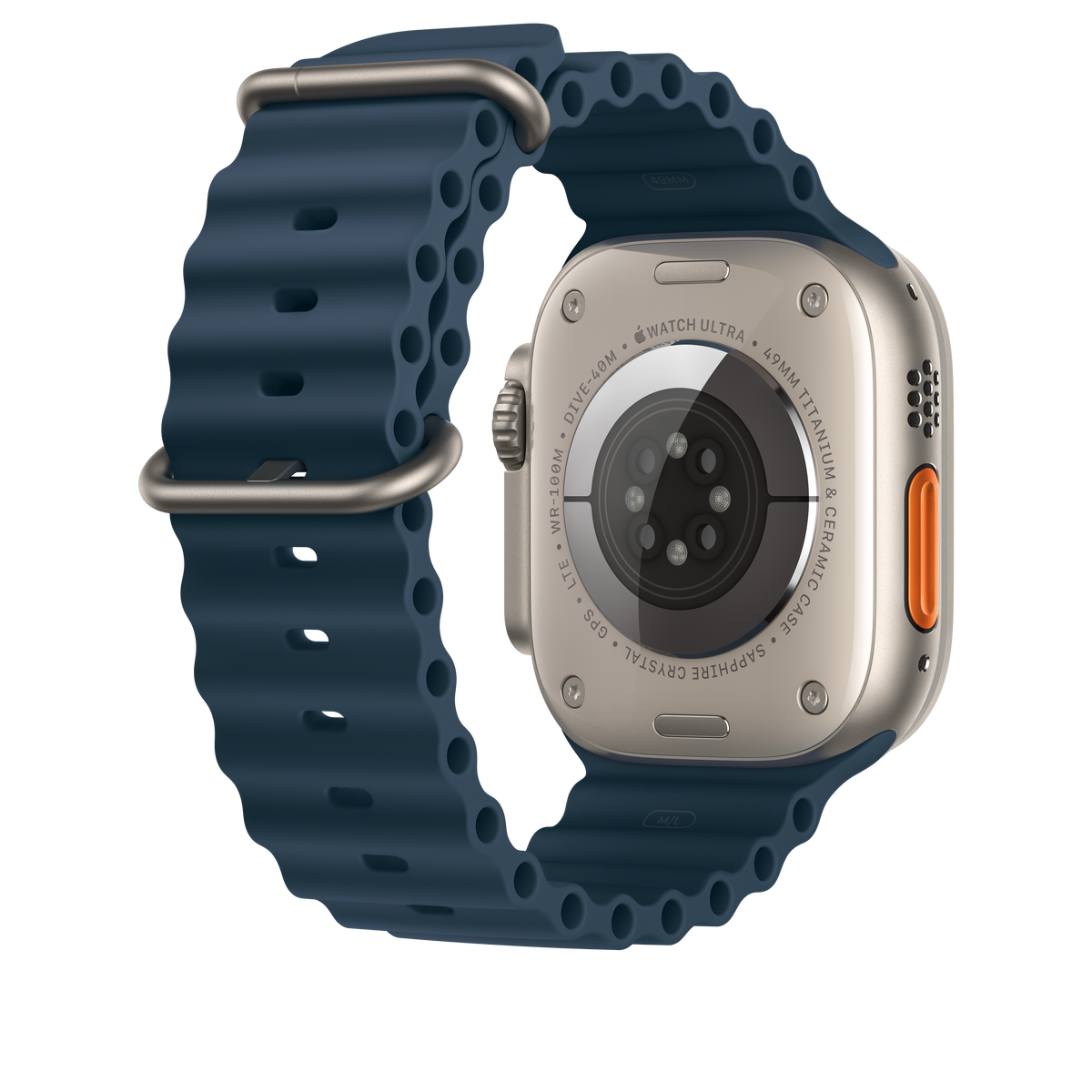 Apple Watch 44/45/49 mm modré prodloužení Oceánského řemínku - bonami.click