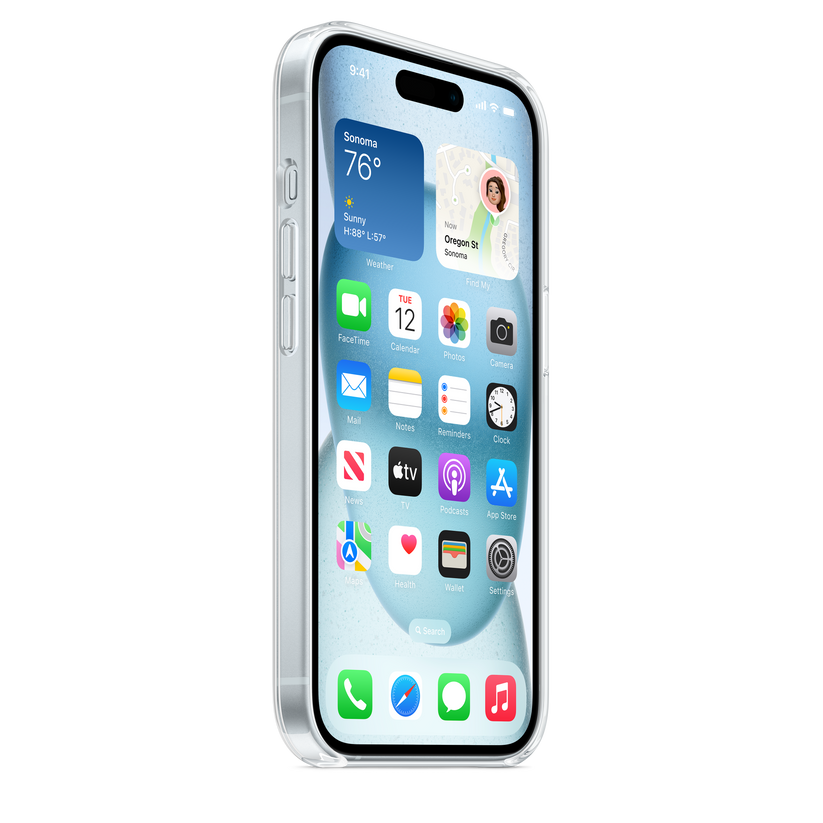 Apple průhledný kryt s MagSafe na iPhone 15 - bonami.click