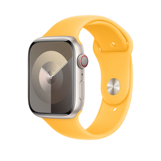 Apple 42/44/45/49mm paprskově žlutý sportovní řemínek S/M - bonami.click