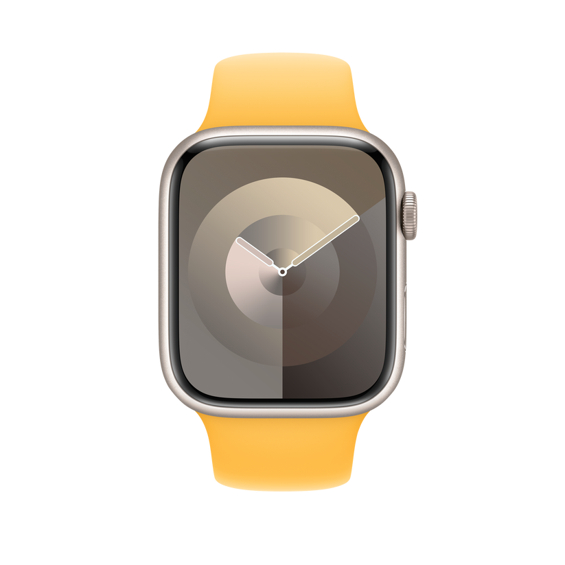 Apple 42/44/45/49mm paprskově žlutý sportovní řemínek S/M - bonami.click
