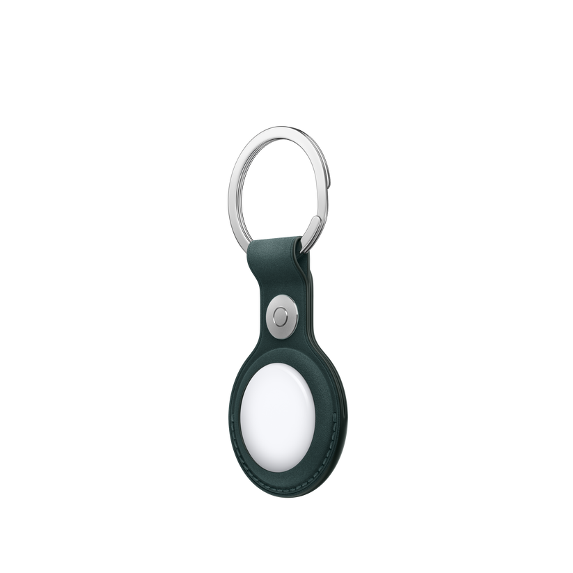 Apple klíčenka z tkaniny FineWoven na AirTag - tmavě zelená - bonami.click