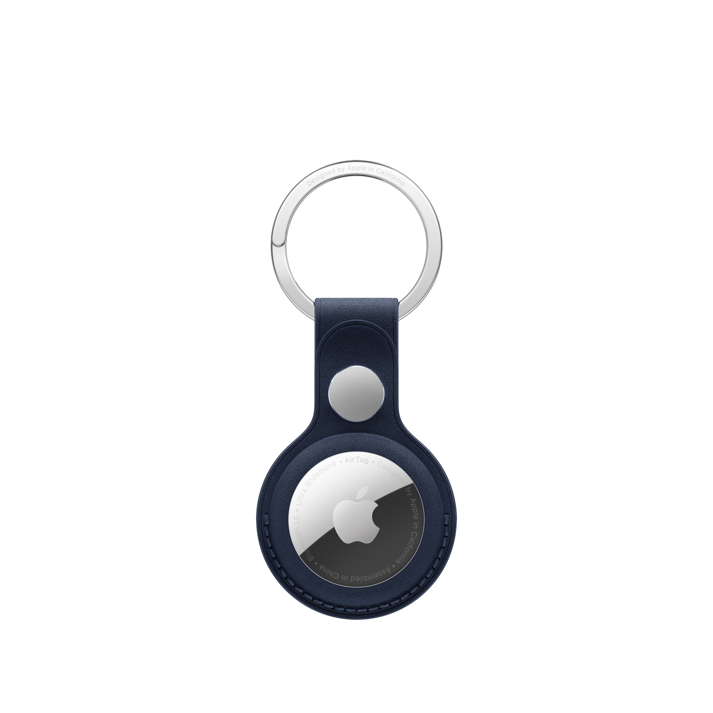 Apple klíčenka z tkaniny FineWoven na AirTag - temně modrá - bonami.click