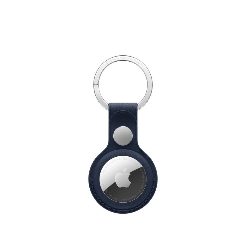 Apple klíčenka z tkaniny FineWoven na AirTag - temně modrá - bonami.click