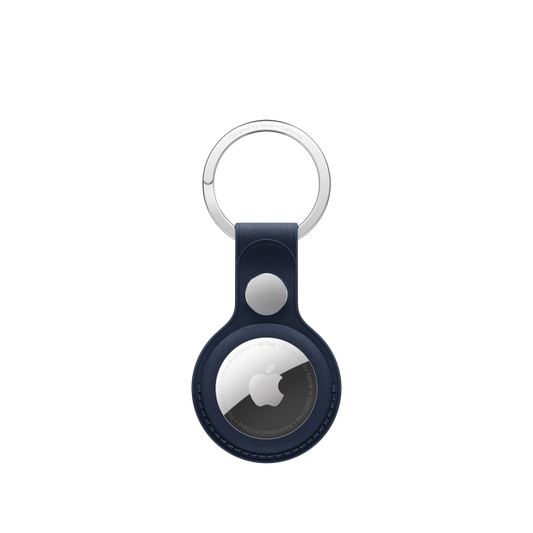 Apple klíčenka z tkaniny FineWoven na AirTag - temně modrá - bonami.click