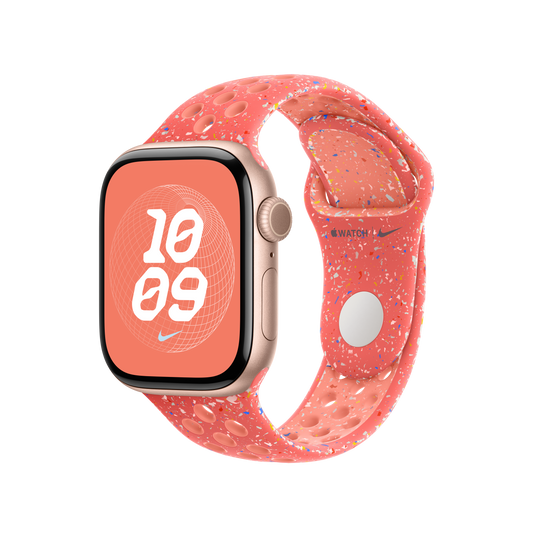 Apple Watch 38/40/41mm žhavě oranžový sportovní řemínek Nike – S/M - bonami.click