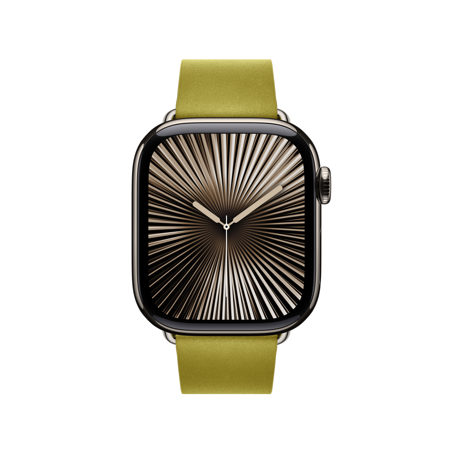 Apple Watch 38/40/41/42mm zelenožlutý řemínek s moderní přezkou – velký - bonami.click