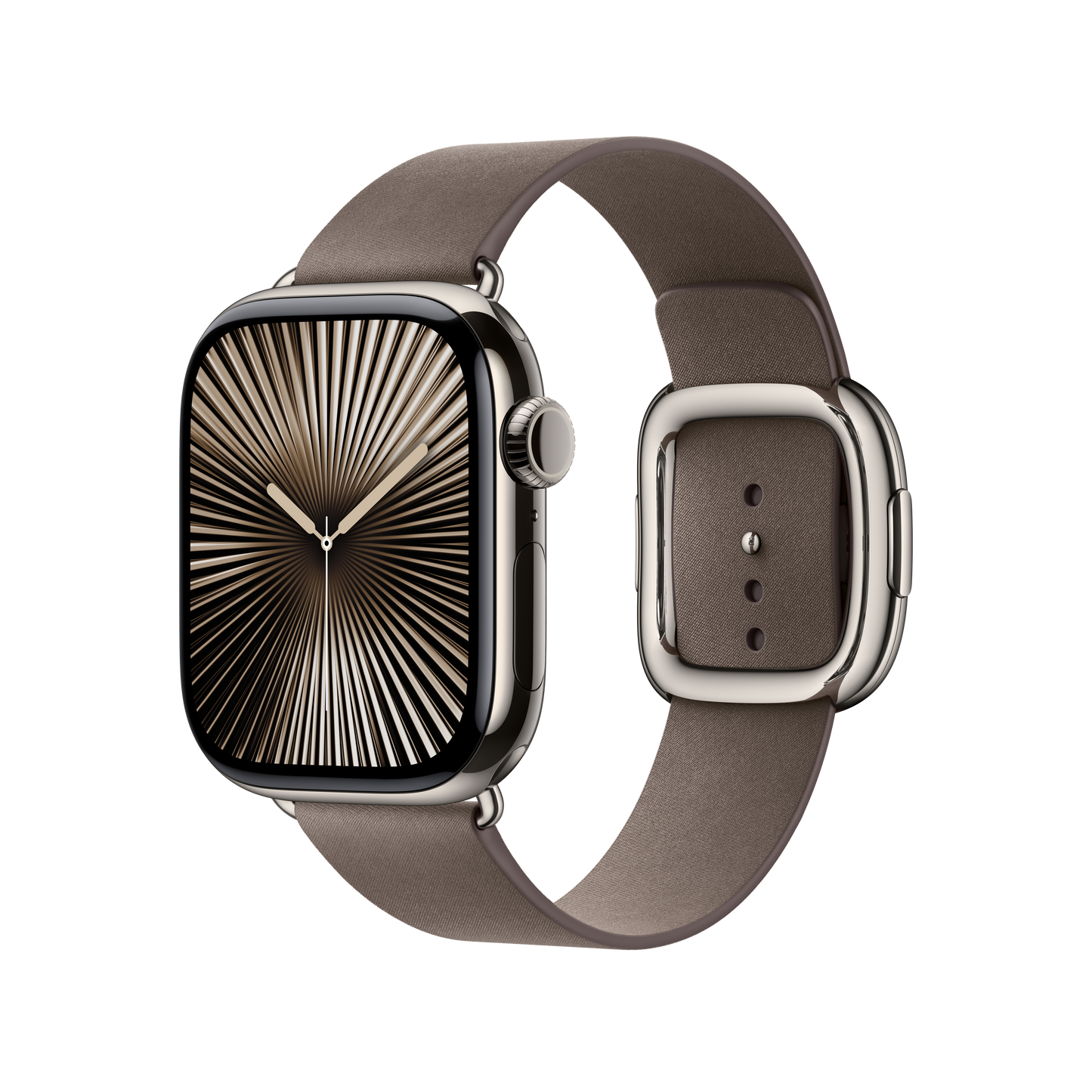 Apple Watch 38/40/41/42mm šedohnědý řemínek s moderní přezkou – malý - bonami.click