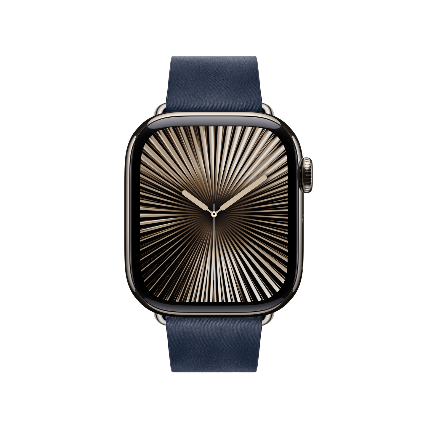 Apple Watch 38/40/41/42mm temně modrý řemínek s moderní přezkou – střední - bonami.click