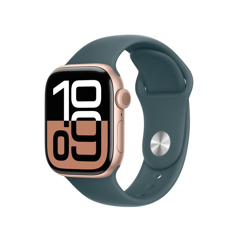 Apple Watch 38/40/41/42mm jezerně zelený sportovní řemínek – M/L - bonami.click