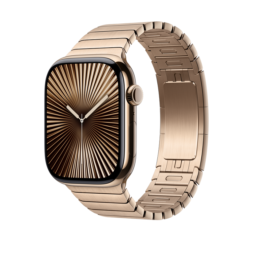 Apple Watch 44/45/46/49mm zlatý článkový tah - bonami.click