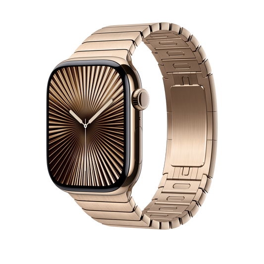 Apple Watch 44/45/46/49mm zlatý článkový tah - bonami.click