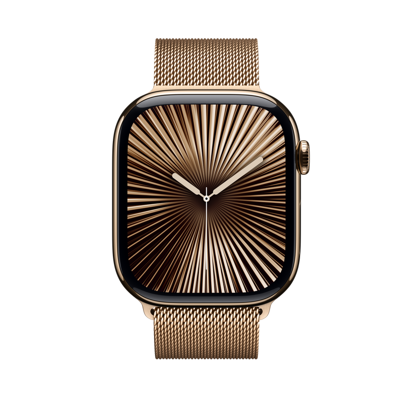 Apple Watch 44/45/46/49mm zlatý milánský tah – S/M - bonami.click