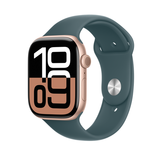 Apple Watch 44/45/46/49mm jezerně zelený sportovní řemínek – M/L - bonami.click