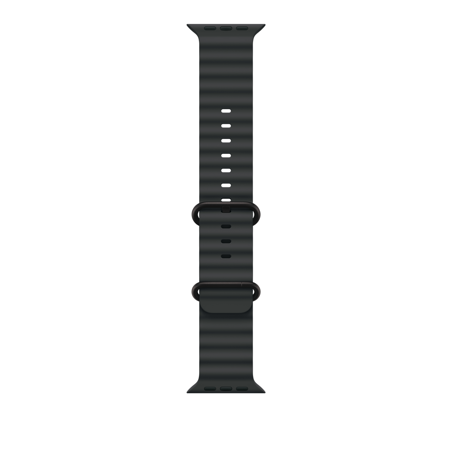 Apple Watch 44/45/46/49mm černý Oceánský řemínek – provedení z černého titanu - bonami.click