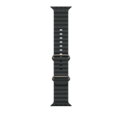 Apple Watch 44/45/46/49mm černý Oceánský řemínek – provedení z přírodního titanu - bonami.click