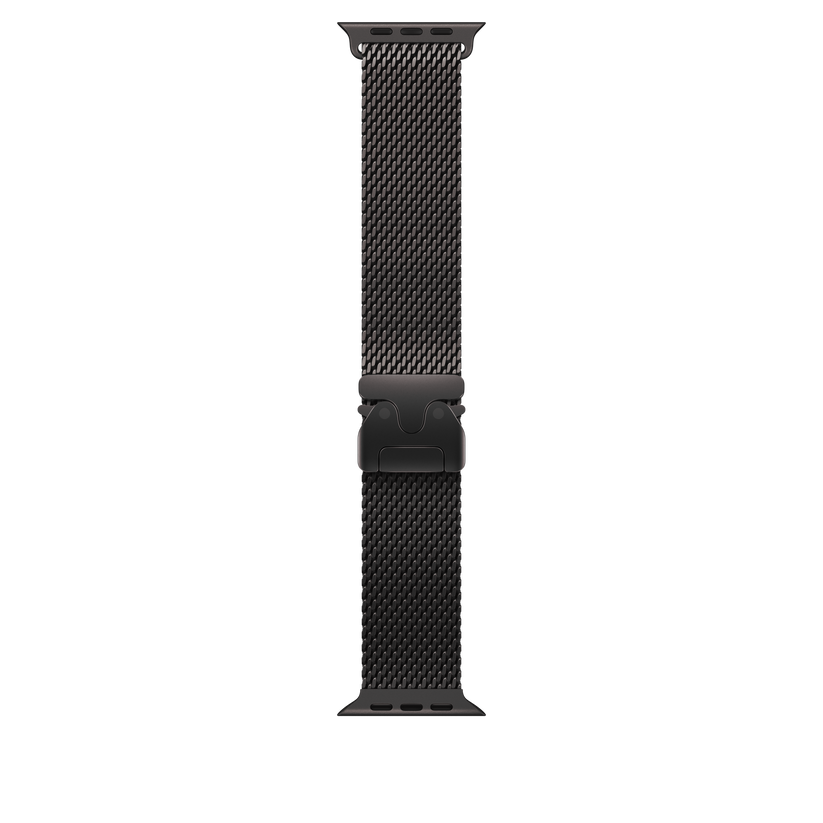 Apple Watch 44/45/46/49mm milánský tah z černého titanu – malý - bonami.click