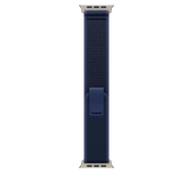 Apple Watch 44/45/46/49mm modrý Trailový tah – M/L – provedení z přírodního titanu - bonami.click
