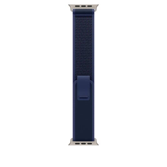 Apple Watch 44/45/46/49mm modrý Trailový tah – M/L – provedení z přírodního titanu - bonami.click