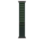 Apple Watch 44/45/46/49mm tmavě zelený Alpský tah – malý – provedení z černého titanu - bonami.click